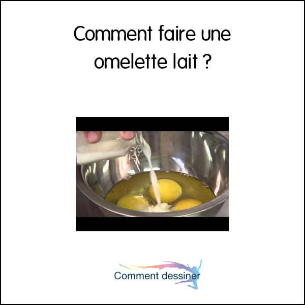 Comment faire une omelette lait